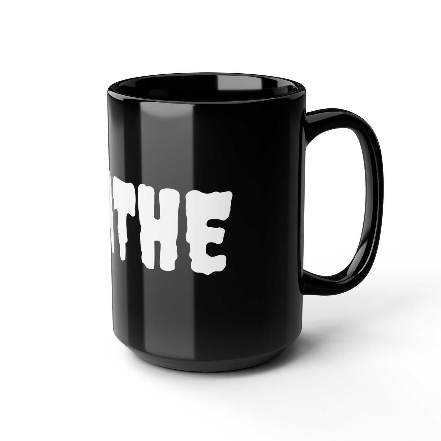 The Classic Black Mug, 15oz - Large Logo